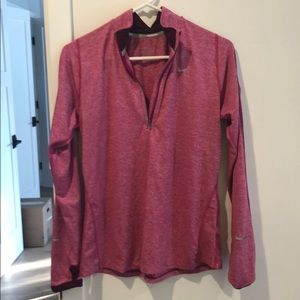 Nike Running Dri-Fit Pink Longsleeve Half-Zip